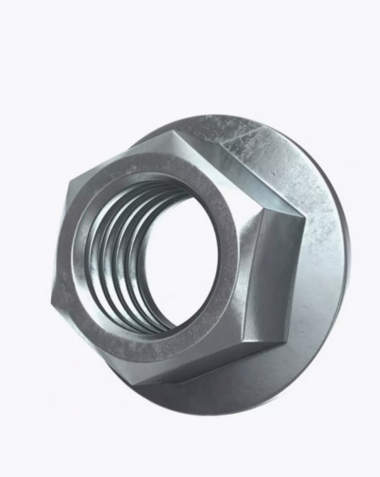 Гайка с фланцем 14 оцинк. DIN 6923